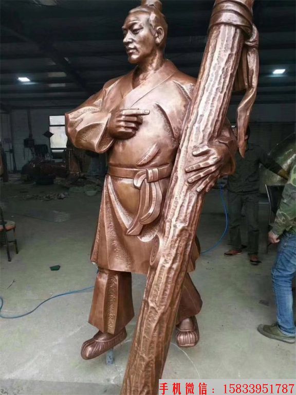 人物铜雕塑，仿古铜雕塑
