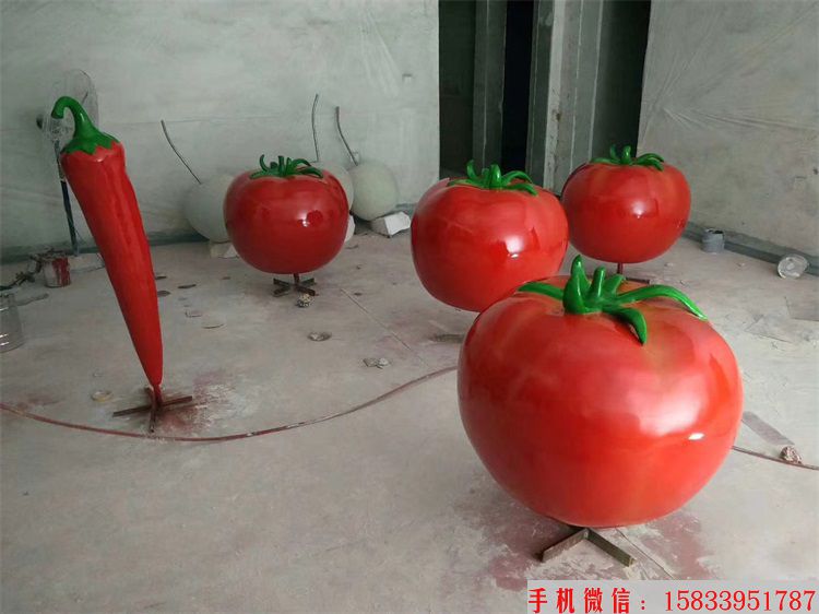 西红柿雕塑，仿真西红柿雕塑
